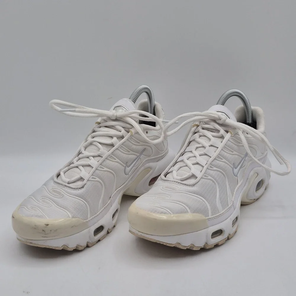 Nike Air Max Plus Shoes Youth Size 6.5Y‎ White Tn Running Sneakers CW7044-100